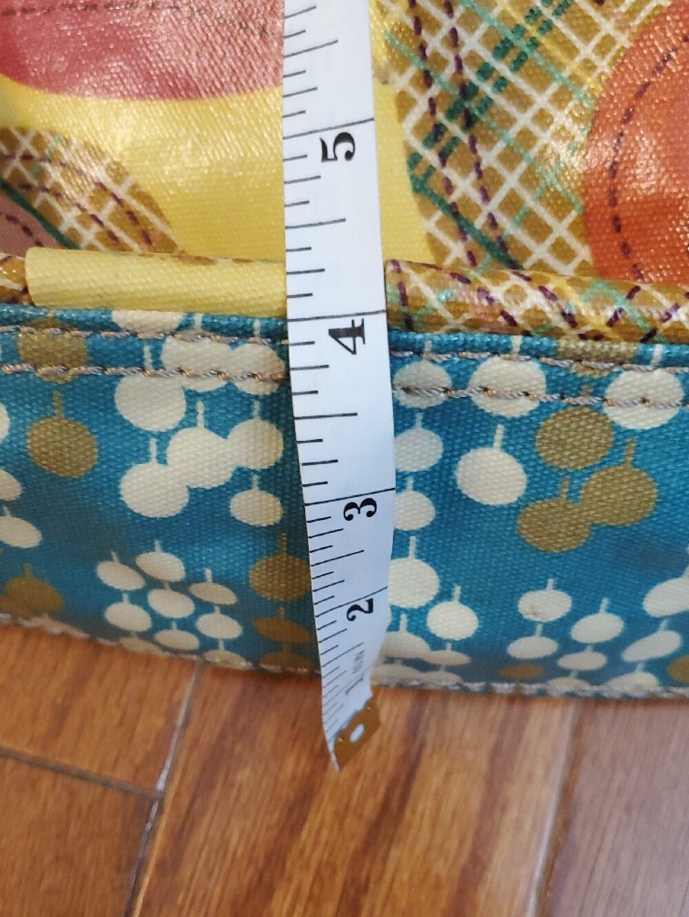 Fossil Key Per Purse Hand Bag Coated Floral Tulip - Picture 9 of 16